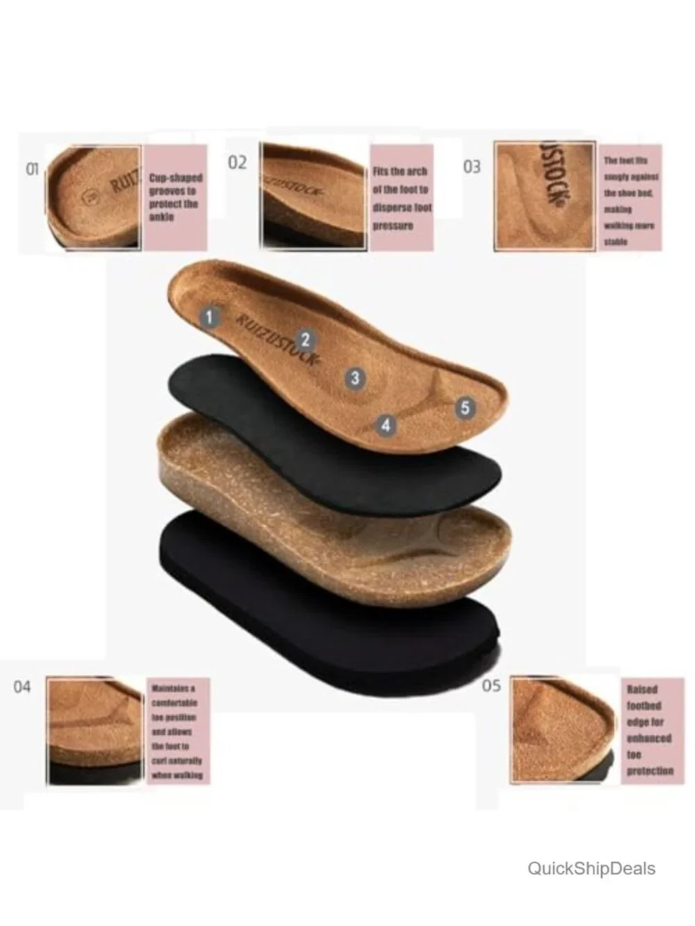 Kids Suede Clogs Toddler Boys Girls Adjustable Buckle Cork Insole Non-Slip EVA